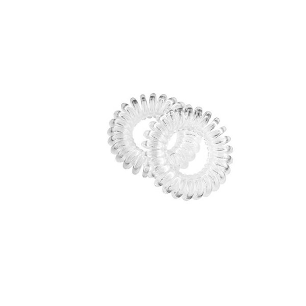 PACK DE 2 GOMAS ESPIRAL PEQUEÑA 35MM TRANSPARENTE