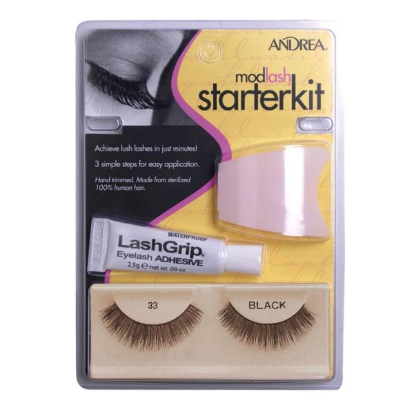 KIT PESTAÑAS ANDREA STARTER 33 NEGRAS