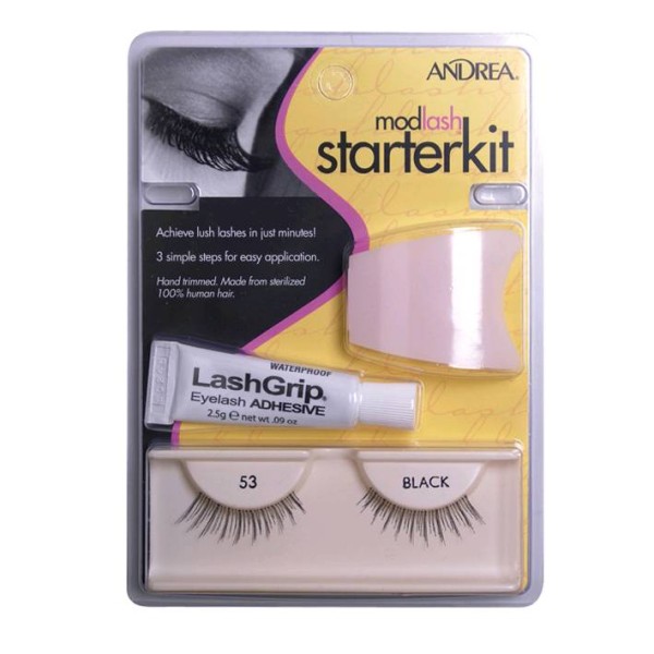 KIT PESTAÑAS ANDREA STARTER 53 NEGRAS