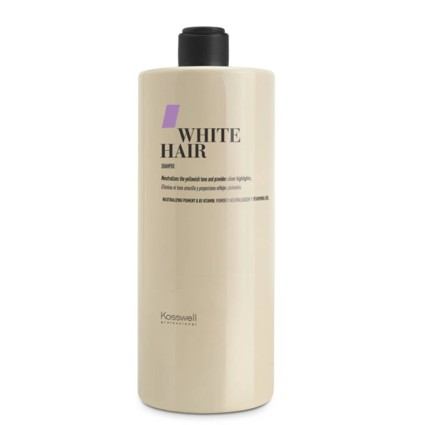 KOSSWELL CHAMPU WHITE HAIR. Antiamarillos 500 ml