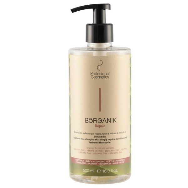 Champu Natural Repair Borganik 500ml. Profesional Cosmetic