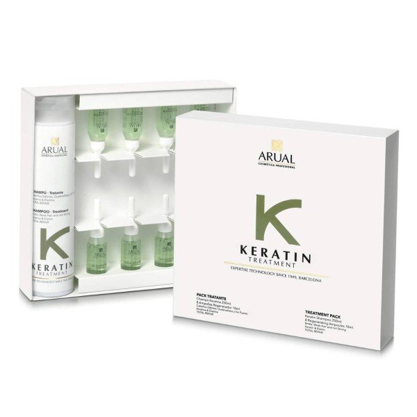 Pack Tratante - Champu Keratina 250 ml + 8 Ampollas 10 ml