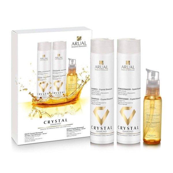 Arual Crystal  Diamond Pack Champu + Acond + Serum