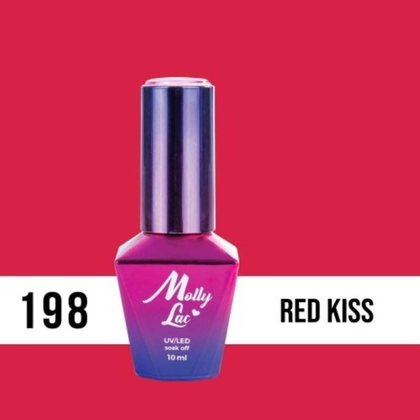 Molly Lac Esmalte semipermanent Hearts  Kisses 198 Red Kiss