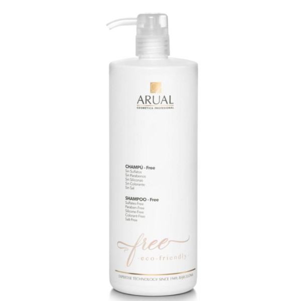 Arual FREE Champu  Sin Sulfatos Parabenos Siliconas 1000ml.