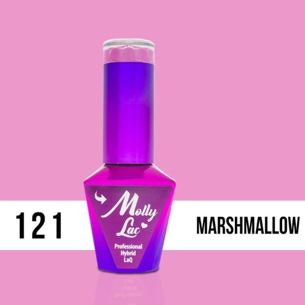 Molly Lac Esmalte semipermanente Yoghurt 121 Marshmallow