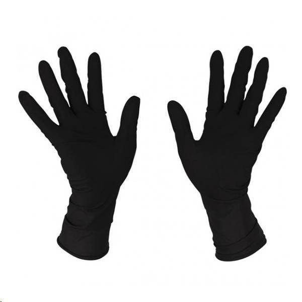 CAJA 100 GUANTES NITRILO NEGRO PEQ.