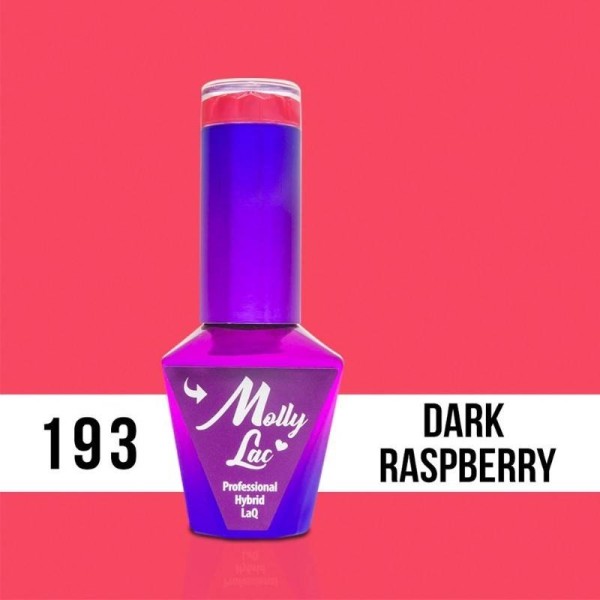 Molly Lac Esmalte semipermanent Hearts  193 Dark Raspberry