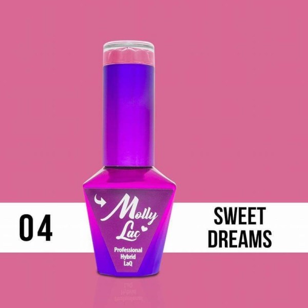 Molly Lac Esmalte semipermanente Glamour 04  Sweet Dreams