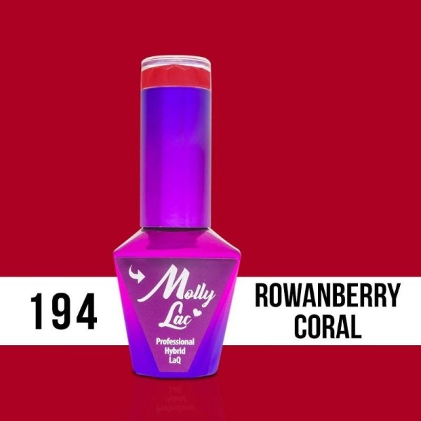 Molly Lac Esmalte semipermanent Hearts 194 Rowanberry Coral