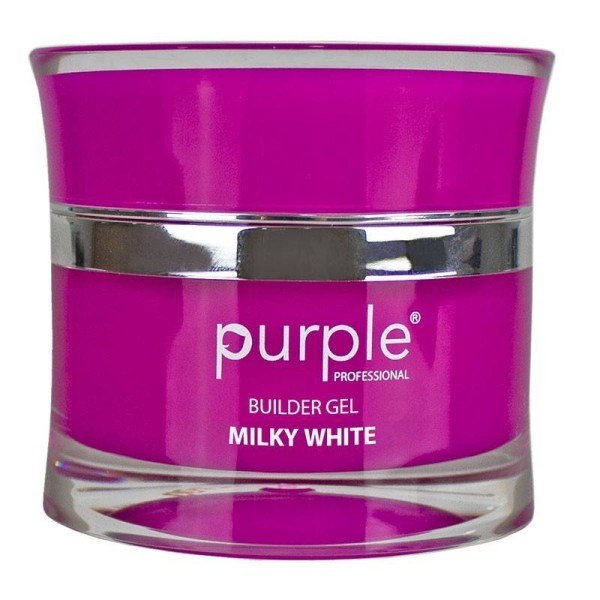 Builder Gel Milky White 15gr Purple Profesional 