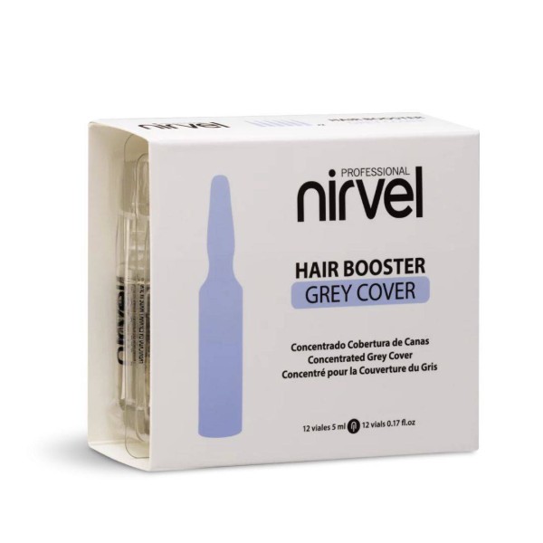 Hair Booster Grey Cover Ampollas Cobertura de Cana 12 x 5 ml