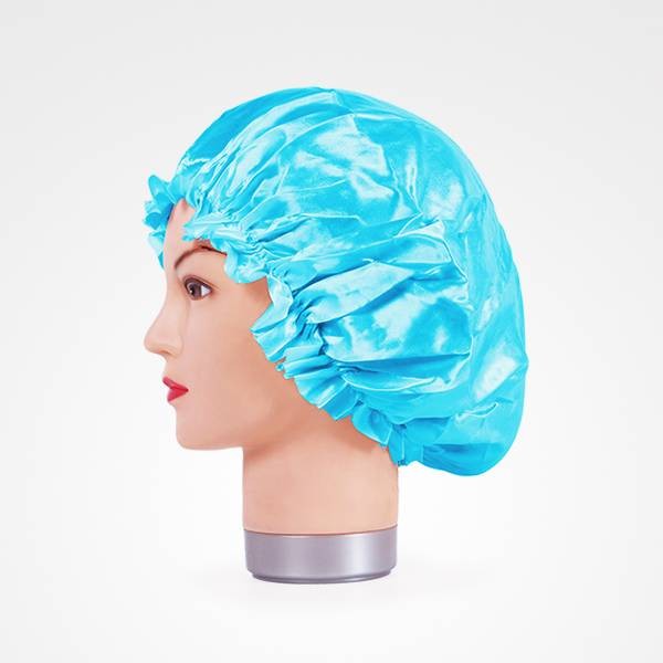 Gorro de Saten Anti Frizz Azul Slepping Thin Cap